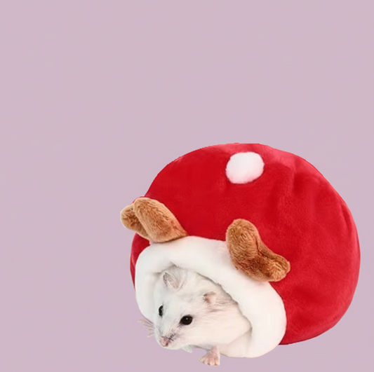 Cozy Cotton Hamster House – Soft Plush Sleeping Nest for Hamsters, Guinea Pigs & Small Pets