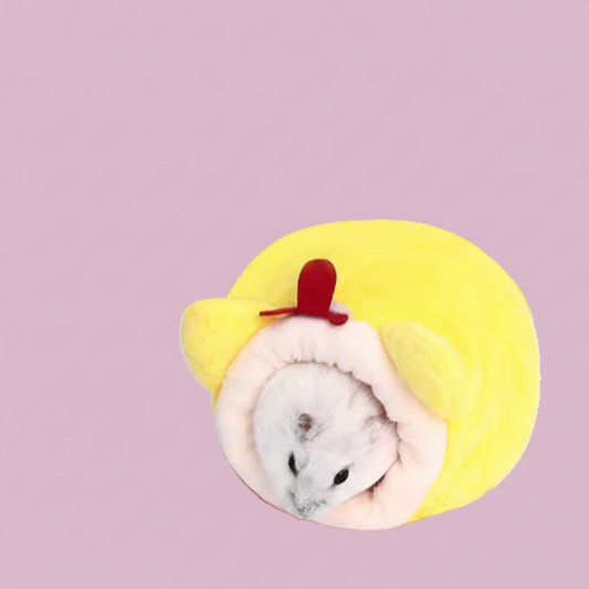 Cozy Cotton Hamster House – Soft Plush Sleeping Nest for Hamsters, Guinea Pigs & Small Pets